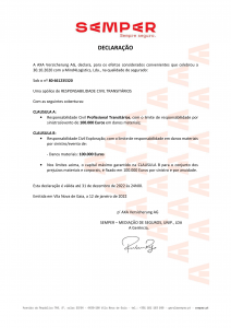 Certificado Seguro Responsabilidade Civil Documentation